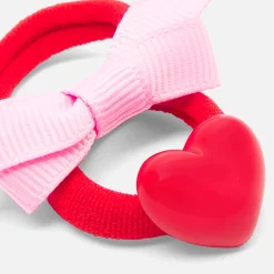 Duo d'élastiques bébé fille - rose/rouge