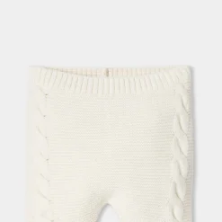Ensemble bébé en tricot torsadé - blanc doux jacadi