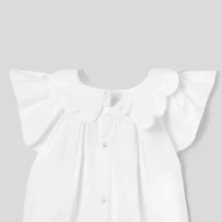 Ensemble bébé fille à culotte rayée - blanc/gris