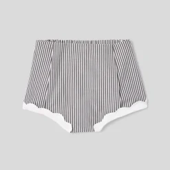 Ensemble bébé fille à culotte rayée - blanc/gris