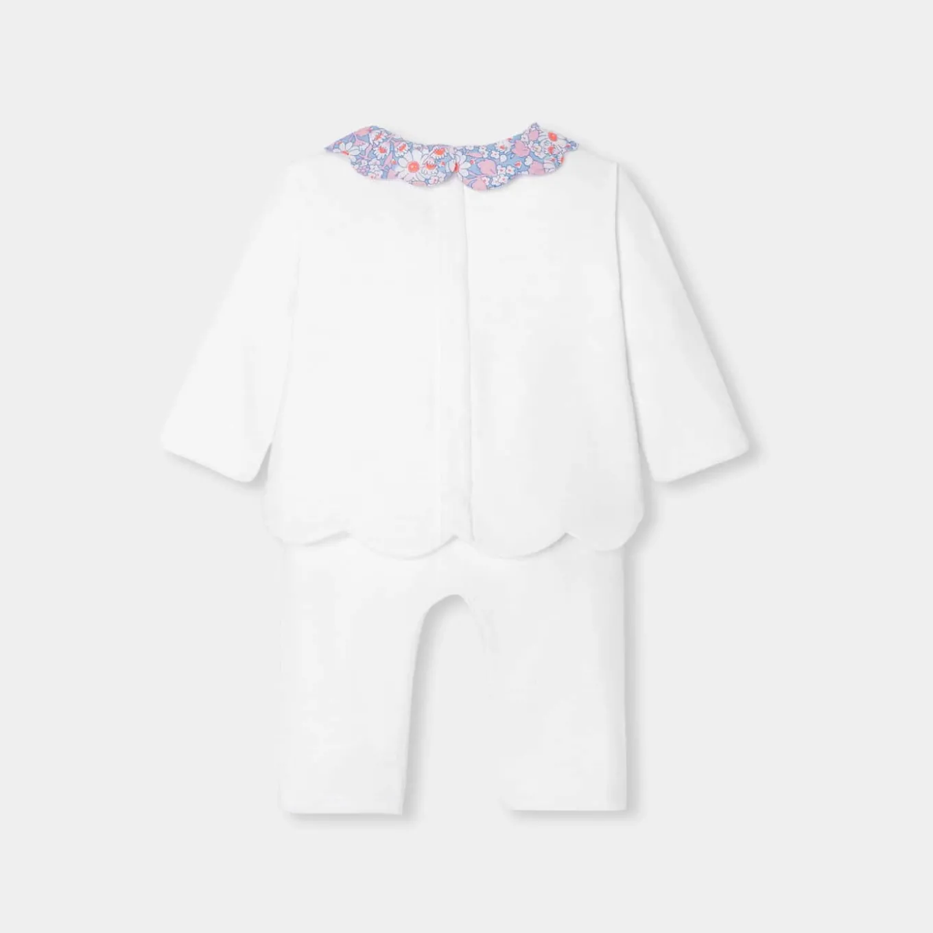 Ensemble bébé fille en double jersey - blanc jacadi