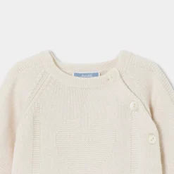 Ensemble bébé fille en tricot - blanc doux jacadi