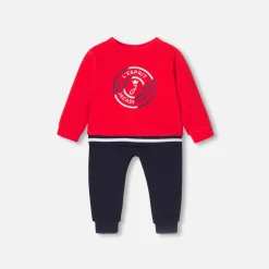 Ensemble bébé garçon - rouge/marine