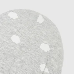 Ensemble bonnet et moufles bébé - gris/blanc