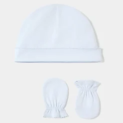Ensemble bonnet et moufles bébé - celeste jacadi