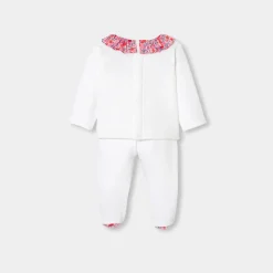 Ensemble confort bébé fille en double jersey - blanc jacadi