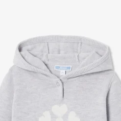 Ensemble confort bébé fille en tricot - gris/multicolore