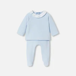 Ensemble confort bébé garçon - bleu pale