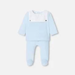 Ensemble confort bébé garçon - bleu pale