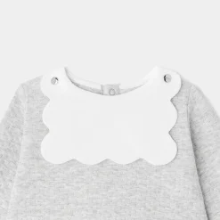 Ensemble pantalon bébé fille - gris chine clair jacadi