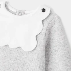 Ensemble pantalon bébé fille - gris chine clair jacadi