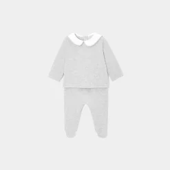Ensemble pantalon bébé garçon - gris chine clair jacadi