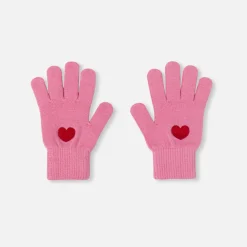 Gants enfant fille - rose tendre