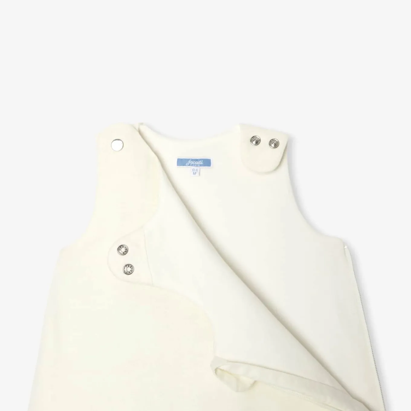 Gigoteuse 0-6 mois en lin - blanc doux jacadi