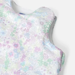 Gigoteuse 0-6 mois en tissu Liberty - blanc/multicolore