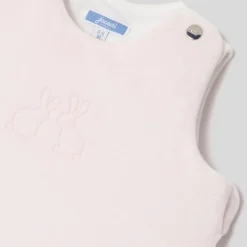 Gigoteuse en velours 0-6 mois - rose pale jacadi