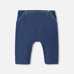 Jean bébé garçon en toile légère - denim fonce