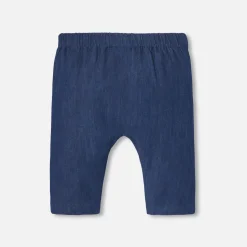 Jean bébé garçon en toile légère - denim fonce