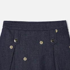 Jupe en jean enfant fille - denim fonce