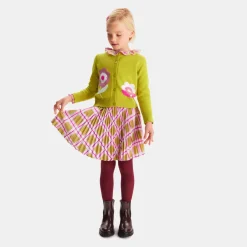 Jupe en tartan enfant fille - cumin/multicolore