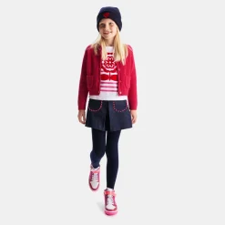 Jupe-short enfant fille - denim fonce