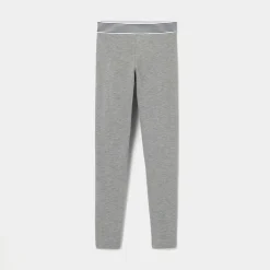 Legging enfant fille en piqué de coton - gris chine clair jacadi