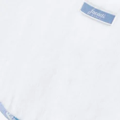 Lot de 2 bavoirs en éponge - blanc/bleu