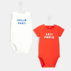 Lot de 2 bodys bébé