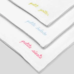 Lot de 3 langes bébé fille - blanc/multicolore