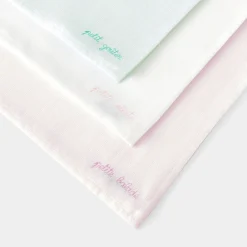 Lot de 3 langes en coton - blanc/multicolore