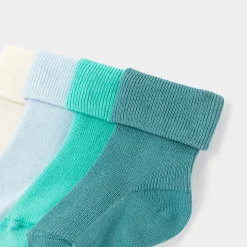 Lot de 4 paires de chaussettes bébé garçon - multicolore