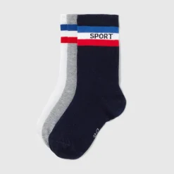 Lot de 3 paires de chaussettes enfant garçon - multicolore