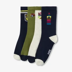 Lot de 4 paires de chaussettes enfant garçon - multicolore