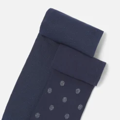 Lot de 2 paires de collants enfant fille - marine jacadi