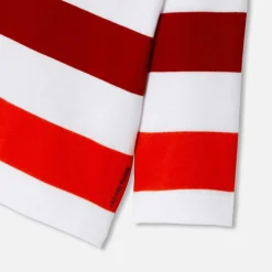 Marinière bébé garçon - blanc/rouge