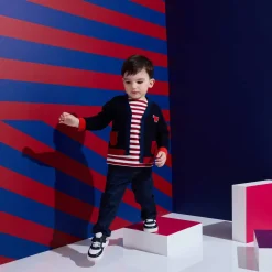 Marinière bébé garçon - blanc/rouge