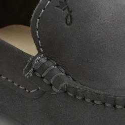 Mocassins enfant garçon en nubuck - gris anthracite jacadi