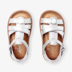 Nu-pieds bébé fille - argent