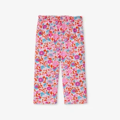 Pantalon bébé fille en tissu Liberty - orange/multicolore