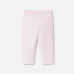Pantalon bébé fille en velours - rose poudre jacadi