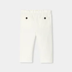 Pantalon bébé fille en velours - blanc doux jacadi