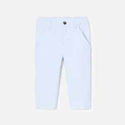 Pantalon bébé garçon en twill - bleu pale