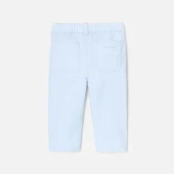 Pantalon bébé garçon en twill - bleu pale