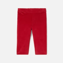 Pantalon bébé garçon en velours - rouge rubis