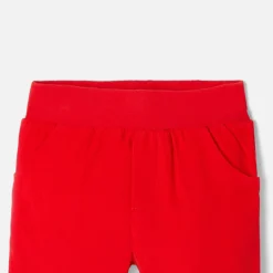 Pantalon bébé garçon en velours - rouge jacadi