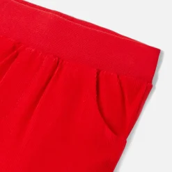 Pantalon bébé garçon en velours - rouge jacadi