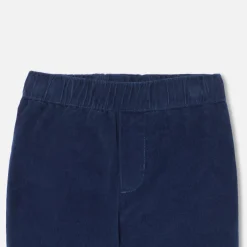 Pantalon bébé garçon en velours - bleu marne