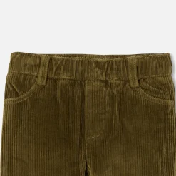 Pantalon bébé garçon en velours côtelé - bronze