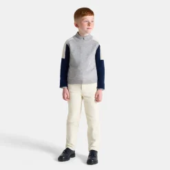 Pantalon en velours doublé enfant garçon - beige