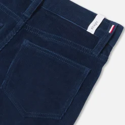 Pantalon en velours enfant garçon - bleu marne